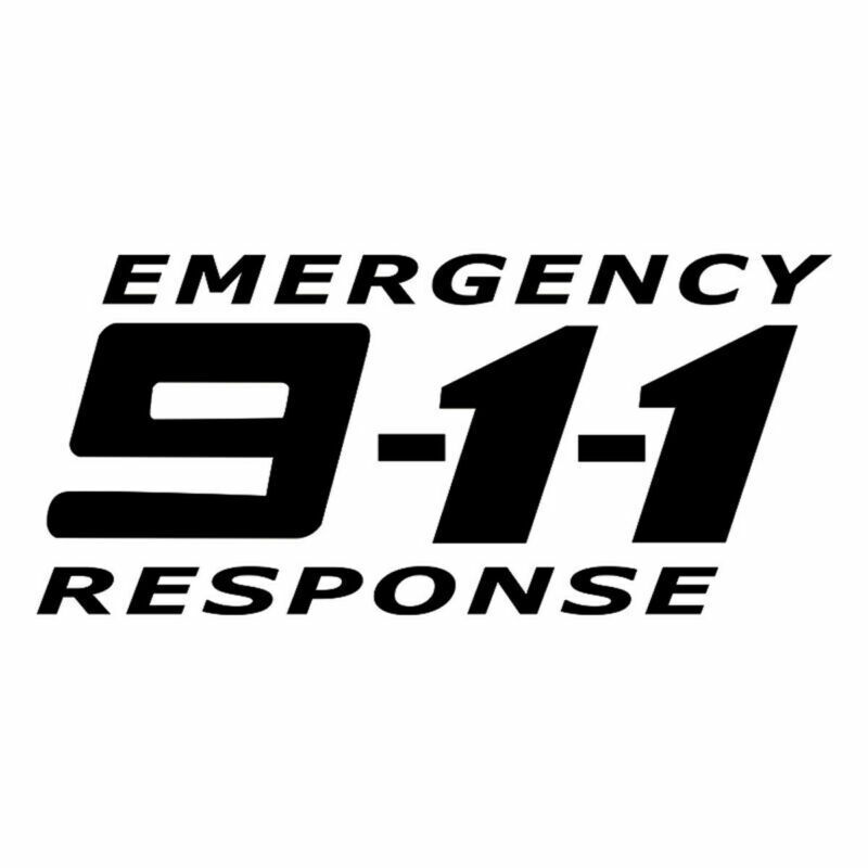 1pcs 911 Emergency Phone Stickers Car Auto Bumper Motorcycle Truck Vinyl Decal