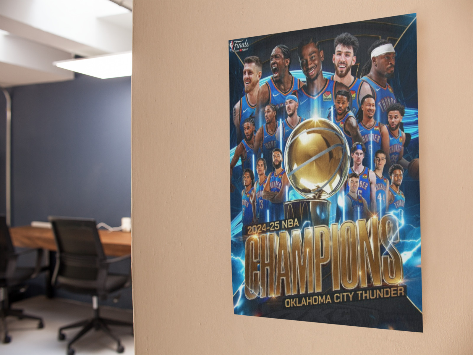 Basketball Champion Wall Vinyl Decal Graphic Poster Print Removable Adhesive