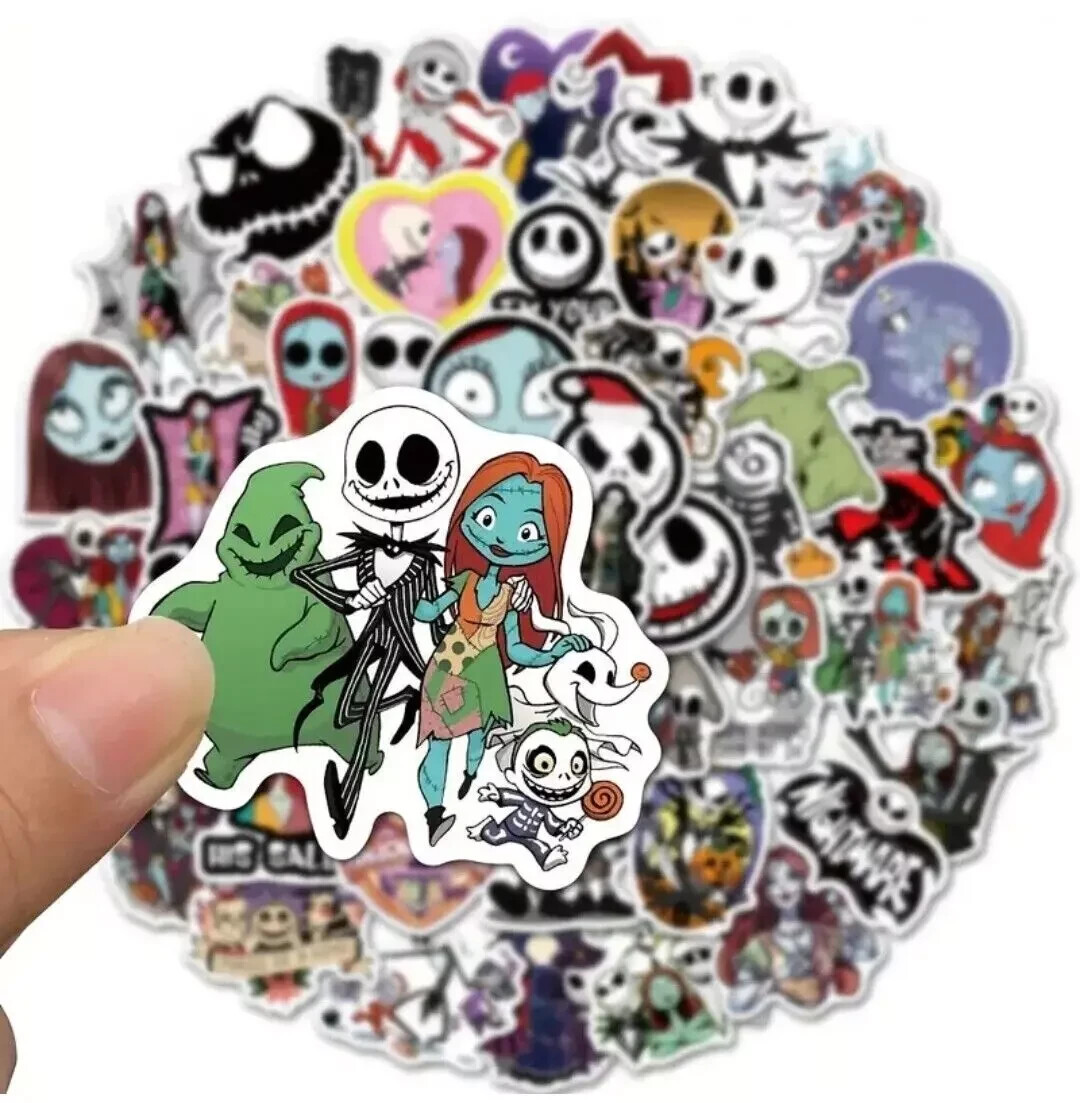 Nightmare Before Christmas Stickers Mystery Pack Random Sticker Lot of 10 Pc