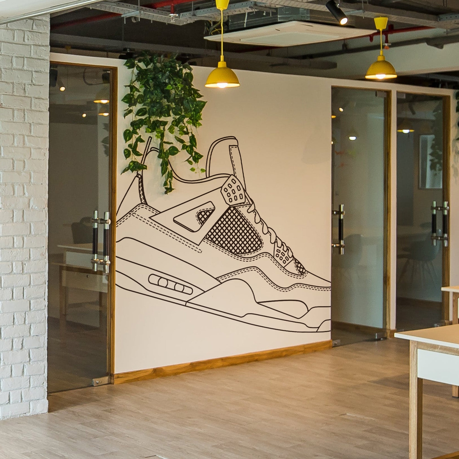 Sneaker Wall Decal Sticker for the Sneakerhead. Gift for Shoe Collector. #6704