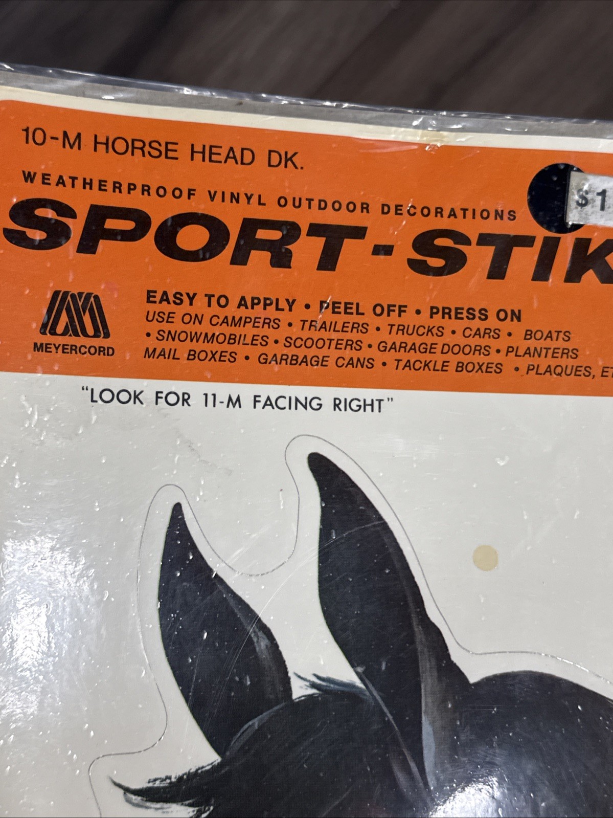 Lot of 4 Vintage 1960s 70s NOS Die Cut HORSE Decals Meyercord Equestrian Decor