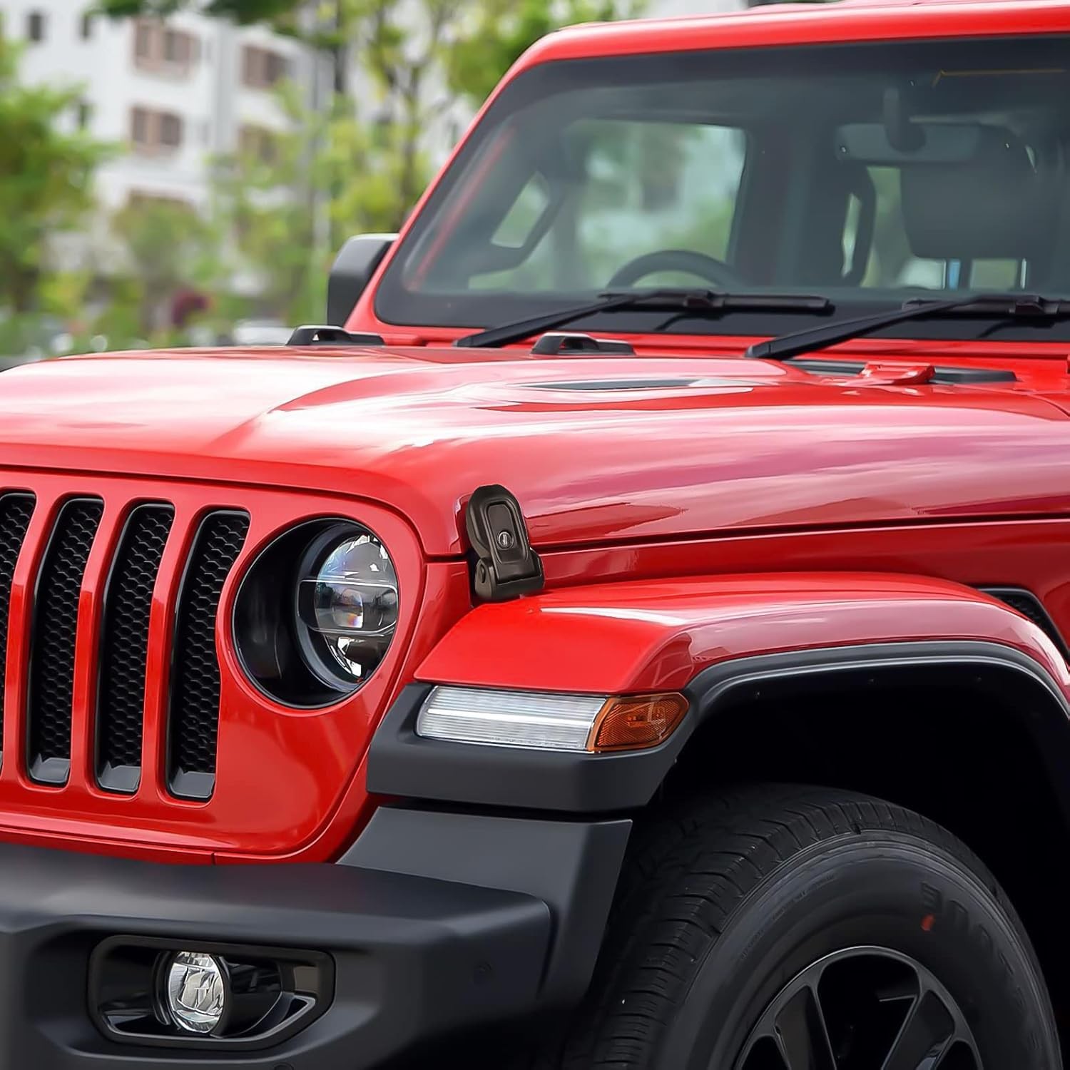 Wrangler Factory Locking Hood Latches with Keys Compatible with Jeep Wrangler JL