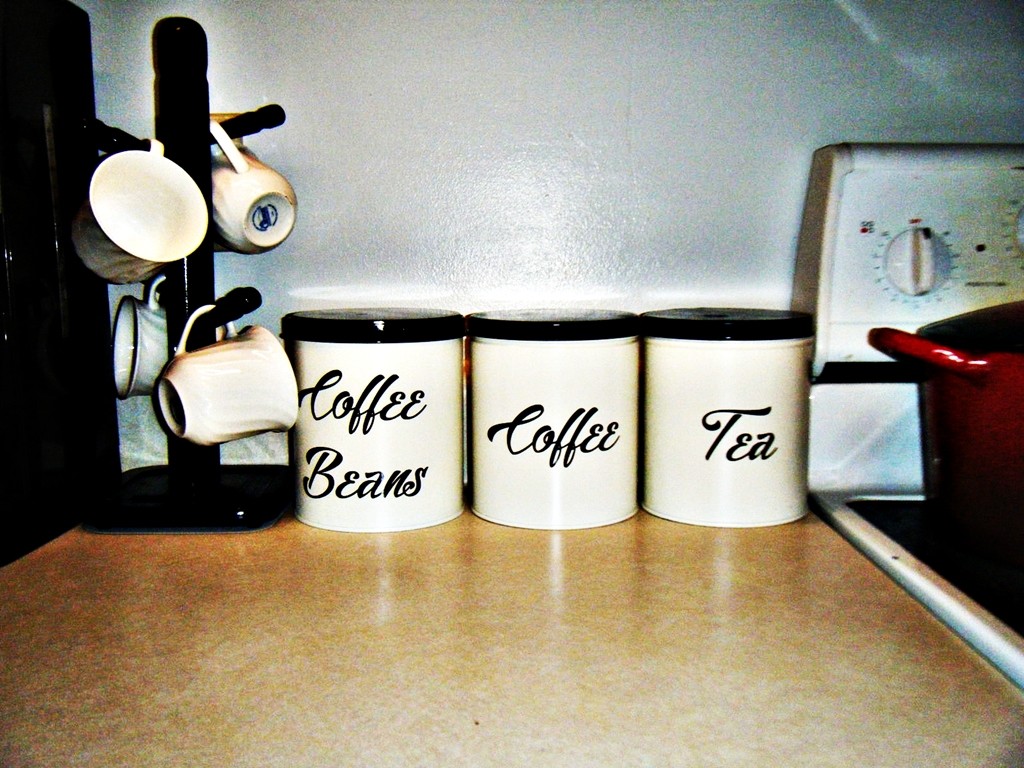 Customized 8 pcs Canister Label Decal Sticker set Pantry Kitchen Cook Spice