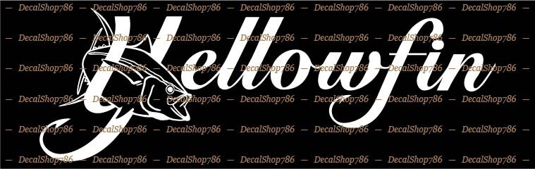 Yellowfin Yachts IV – Sport – Car/SUV/Truck Vinyl Die-Cut Peel N' Stick Decals