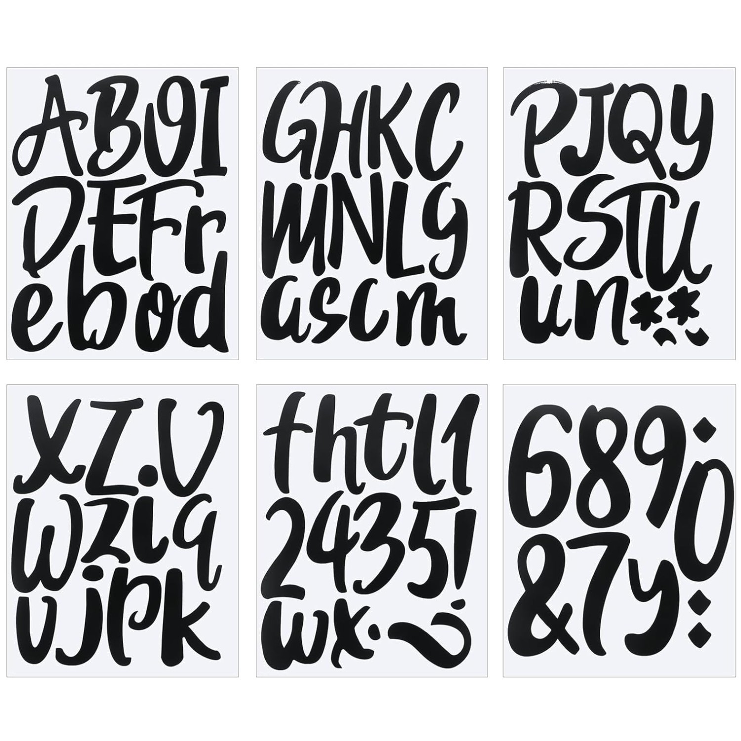Vinyl Letters Stickers Set – 576 Pieces