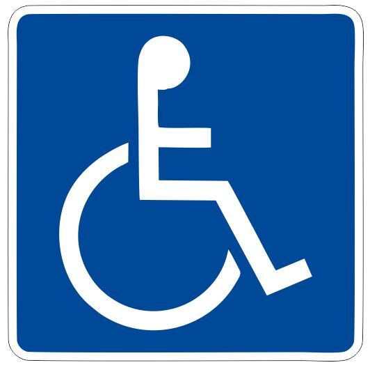 Handicap Parking Sticker Decal R7190 Highway Sign Road Sign
