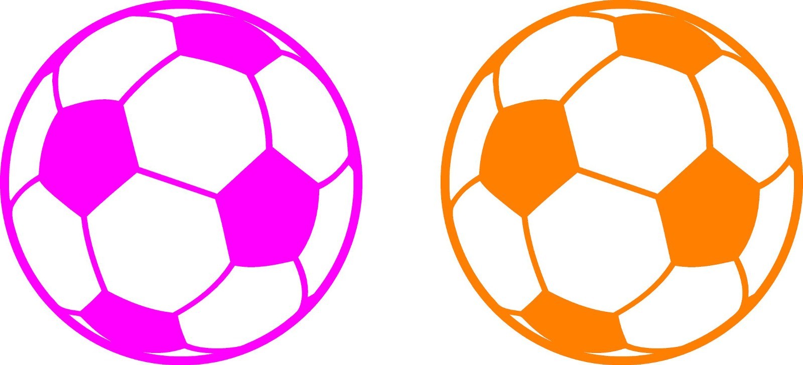 PAIR of Soccer Ball Sports Team Football Vinyl Die Cut Car Decal Sticker Fútbol