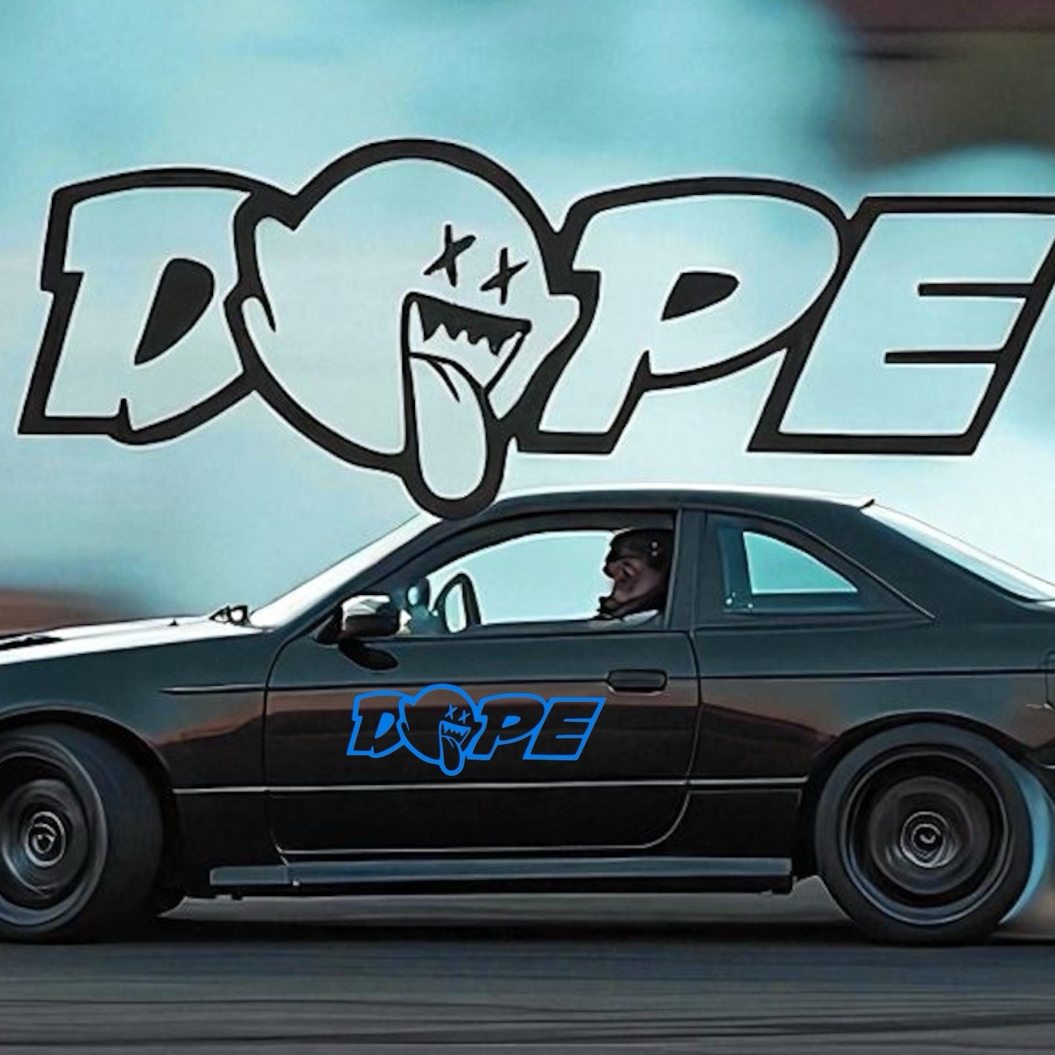 Dope ghost JDM vinyl decal for most smooth surface's car, truck drift car laptop