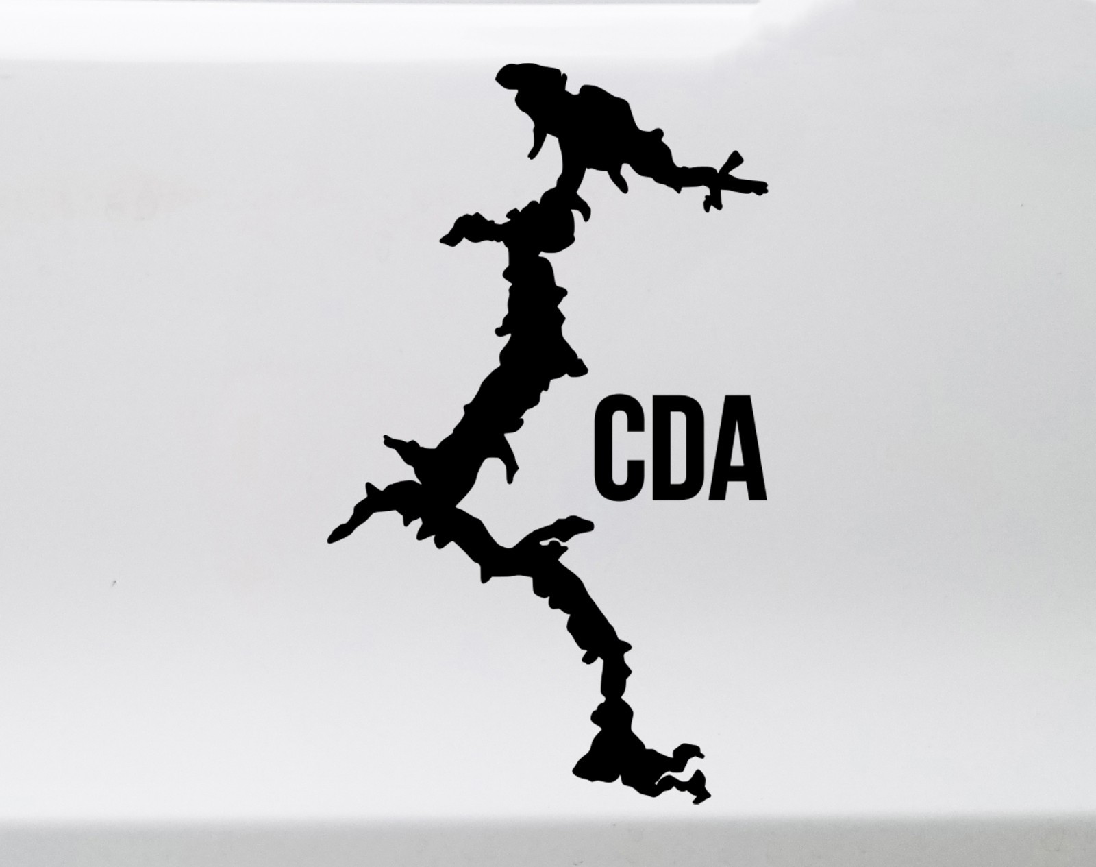 Lake Coeur d'Alene V2 Vinyl Decal CDA North Idaho PNW Outline Die Cut Sticker