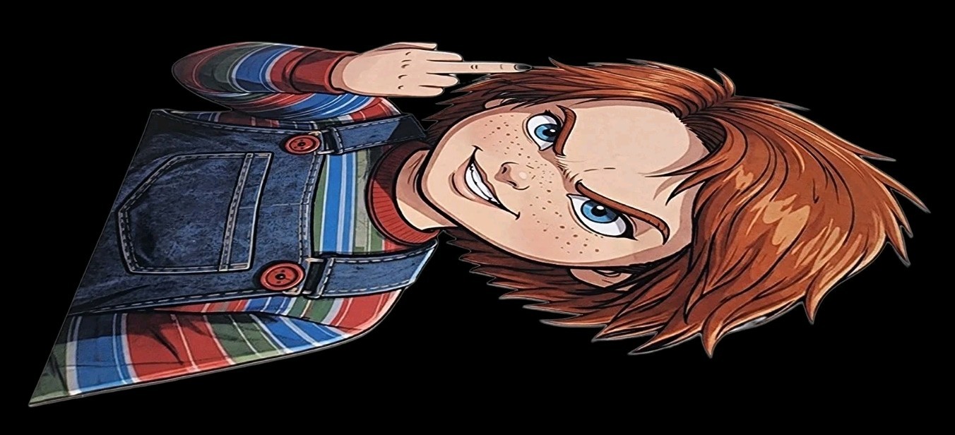 Bride Of Chucky Charles Lee Ray Inspired Waterproof Car Decal Vinyl Sticker