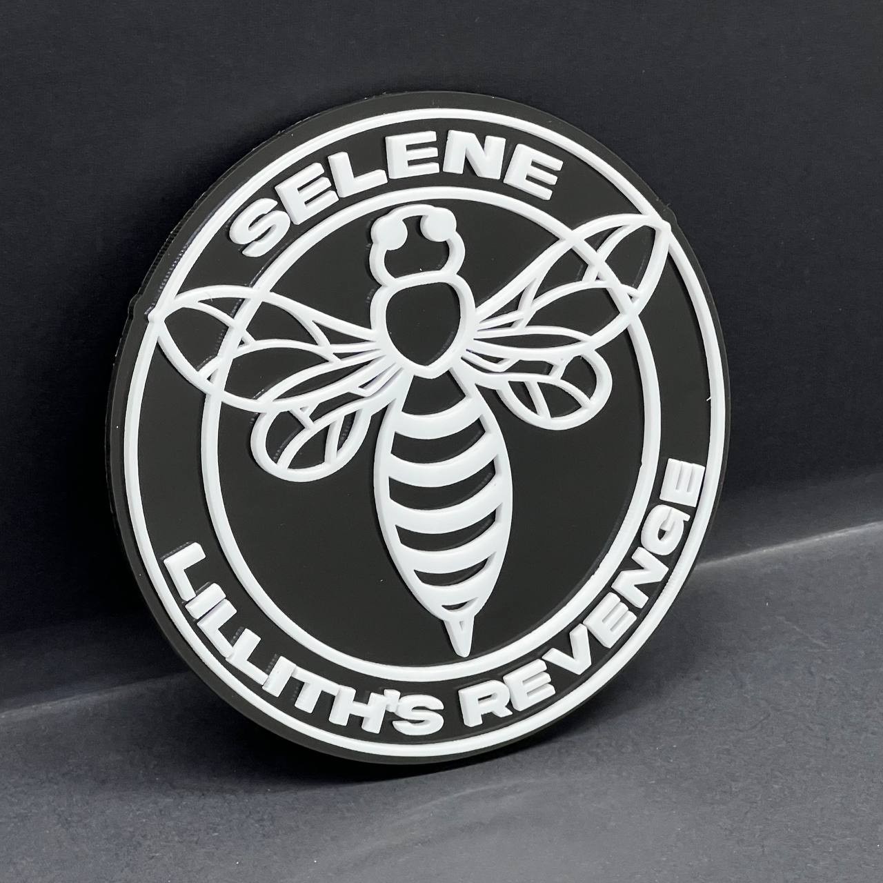 Custom LOGO company Emblem – Acrylic Car Badge w/ Your Text MULTICOLOR