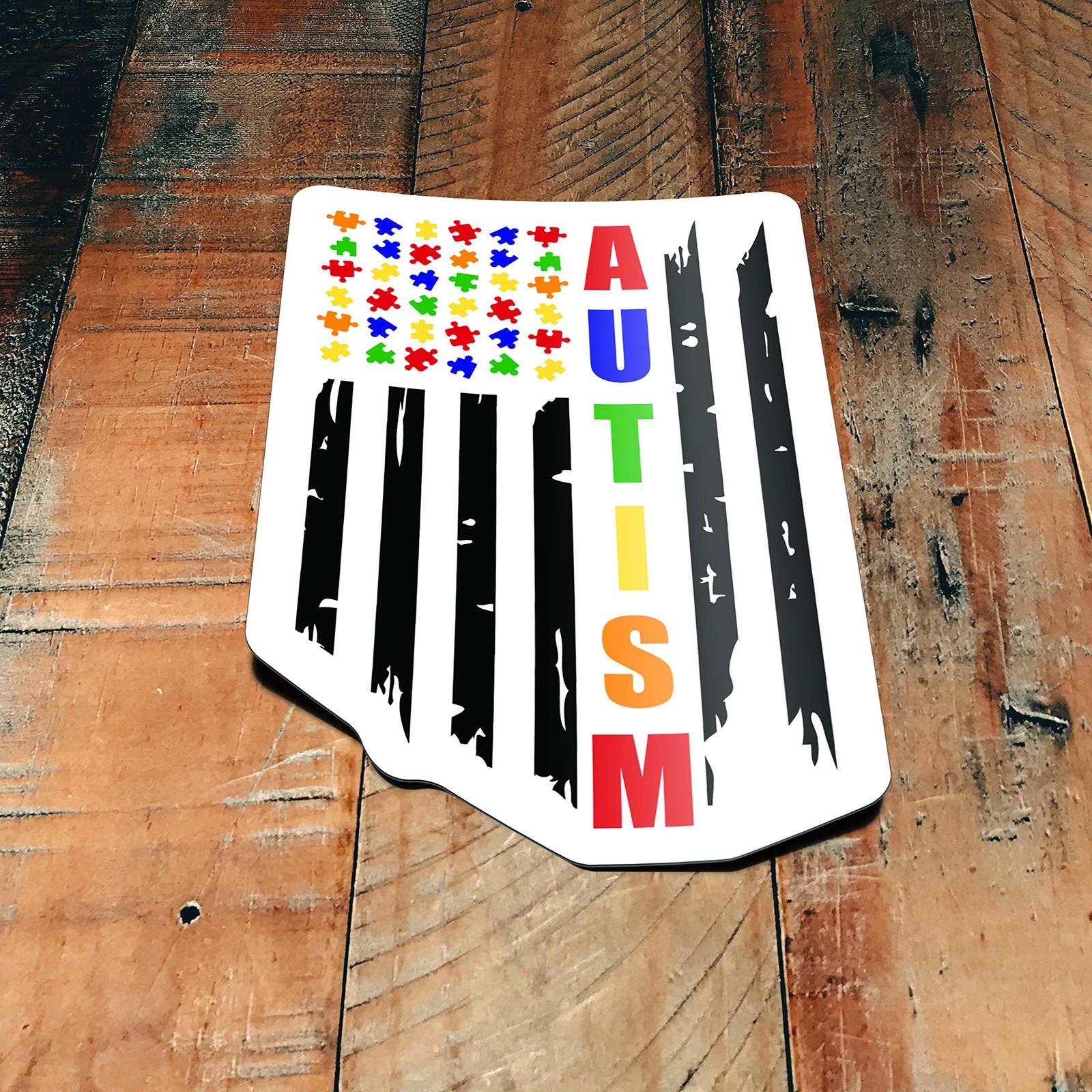 Multicolor Vinyl Sticker Decal Two Pack Made in USA Veteran Owned Weatherproof