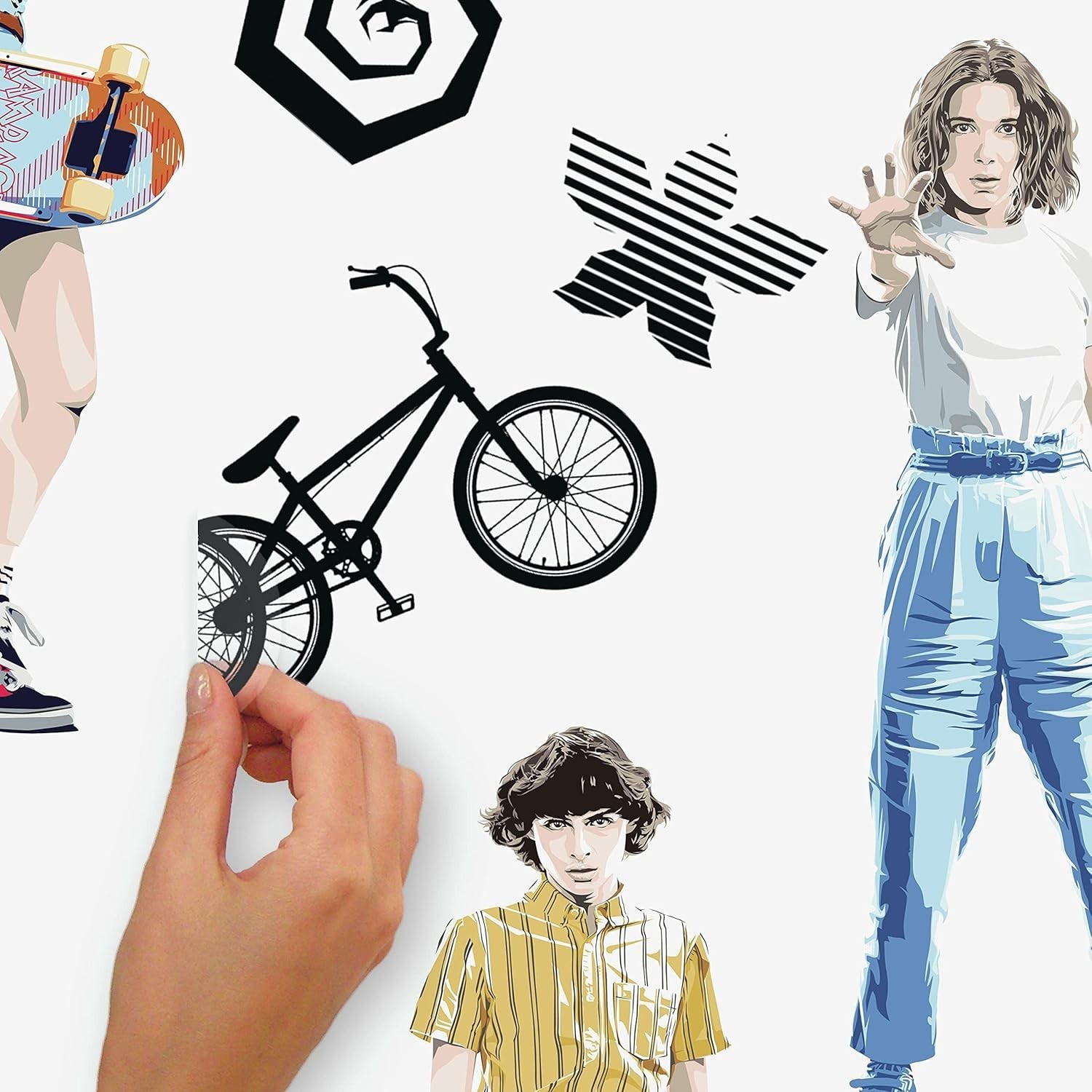 Fun & Safe Stranger Things Wall Decals – Peel and Stick Characters for Children