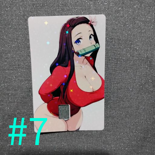 Holographic Sexy Anime Waifu Credit Debit Waterproof Card Skin Sticker Wrap 01