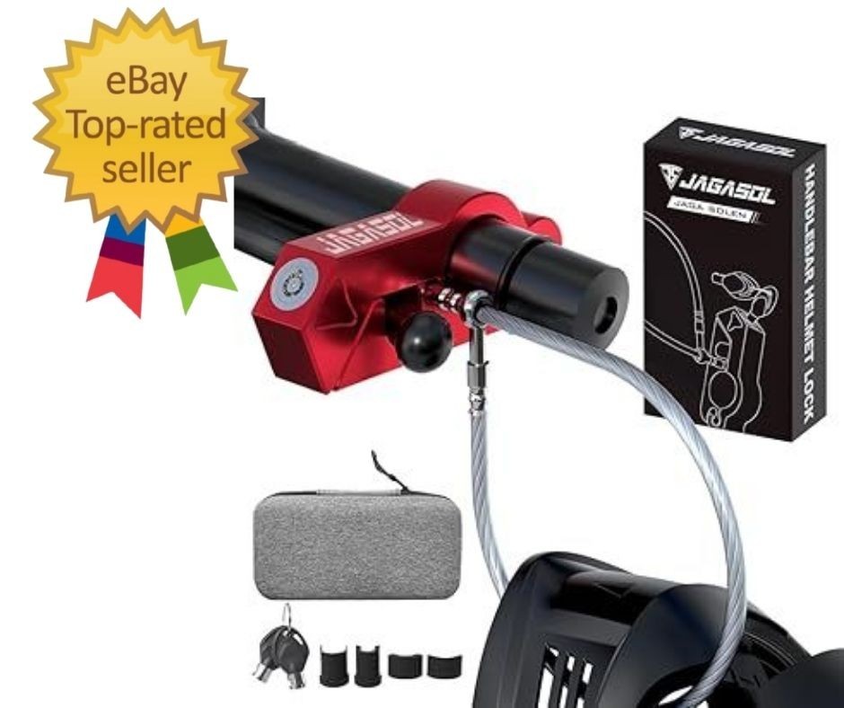 Motorcycle Lock Combo: Helmet & Brake Anti-Theft Handlebar Lock for… Fast Ship