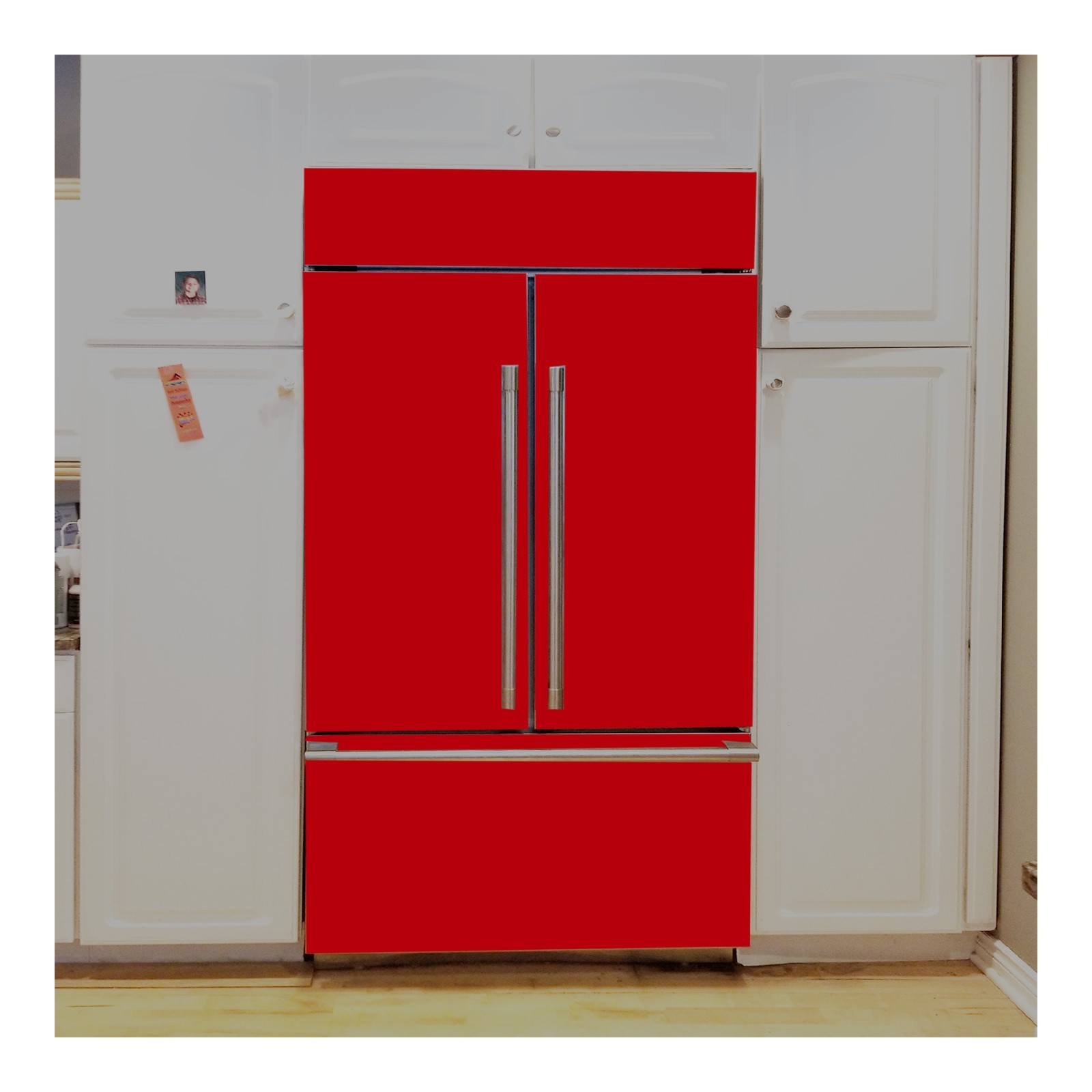Vintage Retro Style Fridge Wrap Refrigerator Vinyl Decal