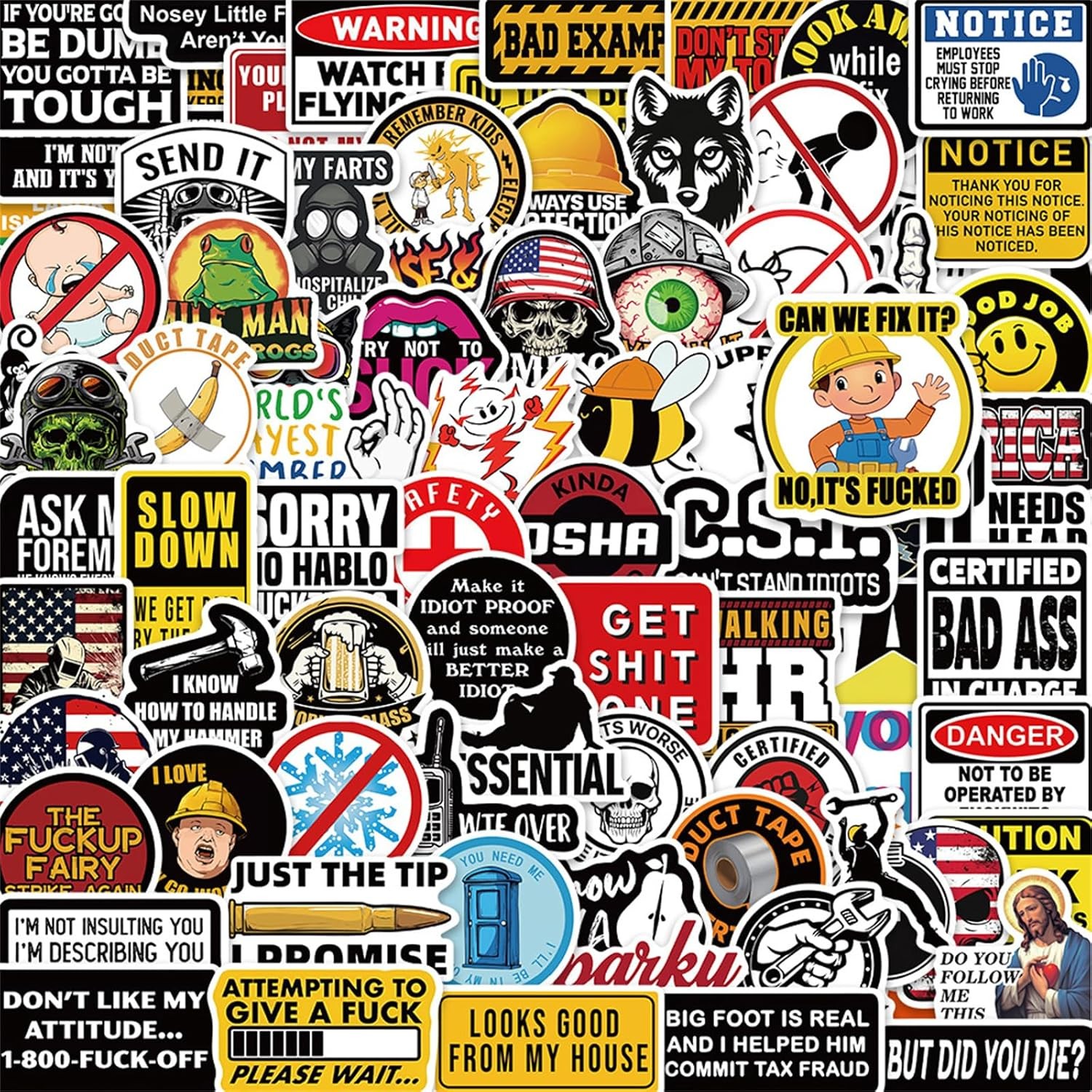 Funny Adult Stickers Meme Water Bottle Sticker Pack 100 Pcs Dirty Memes