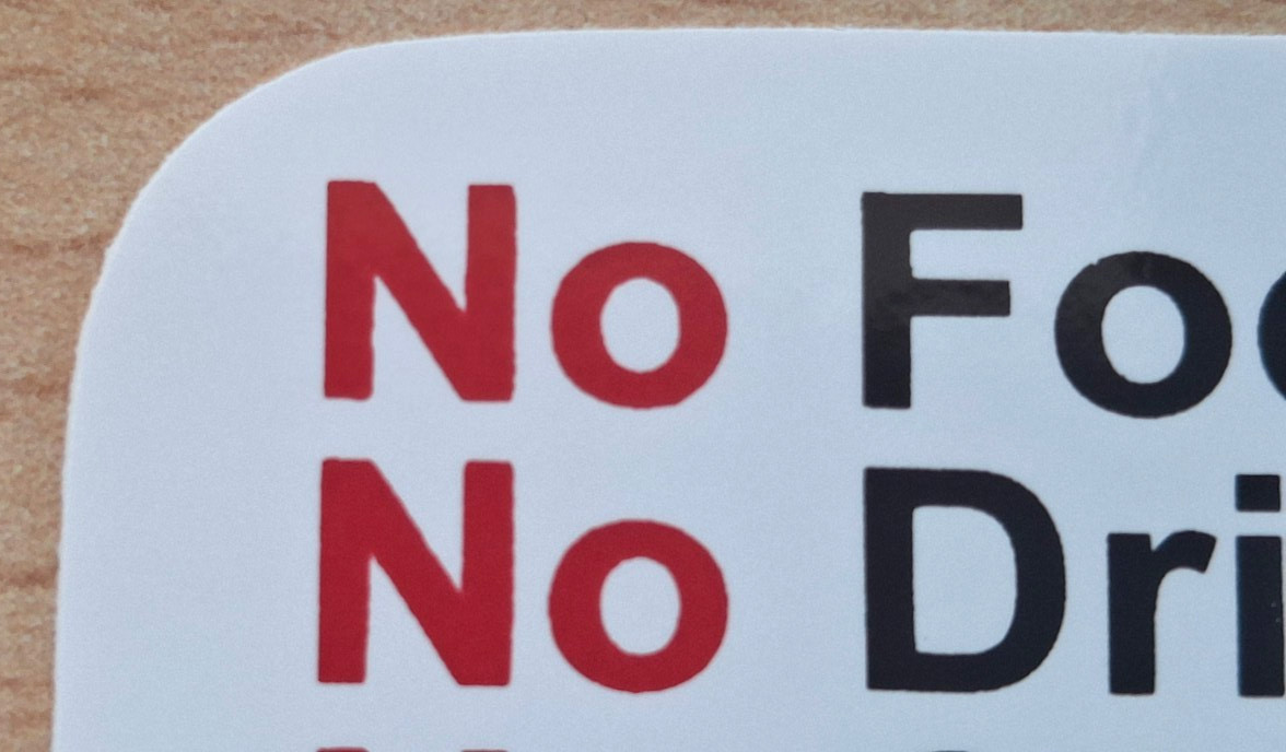 Taxi and Bus Rules Sticker 9.8cm x 5cm