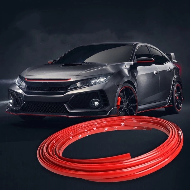 3/5M Car Moulding Trim Strip Self-adhesive PVC Body Door Bumper Anti-scratch DIY