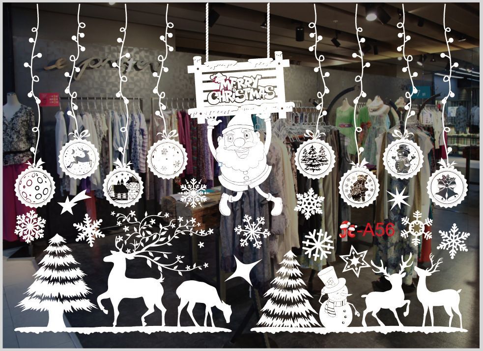 Christmas Window Stickers – Home Wall Sticker Decal Chrismas Season Decoration
