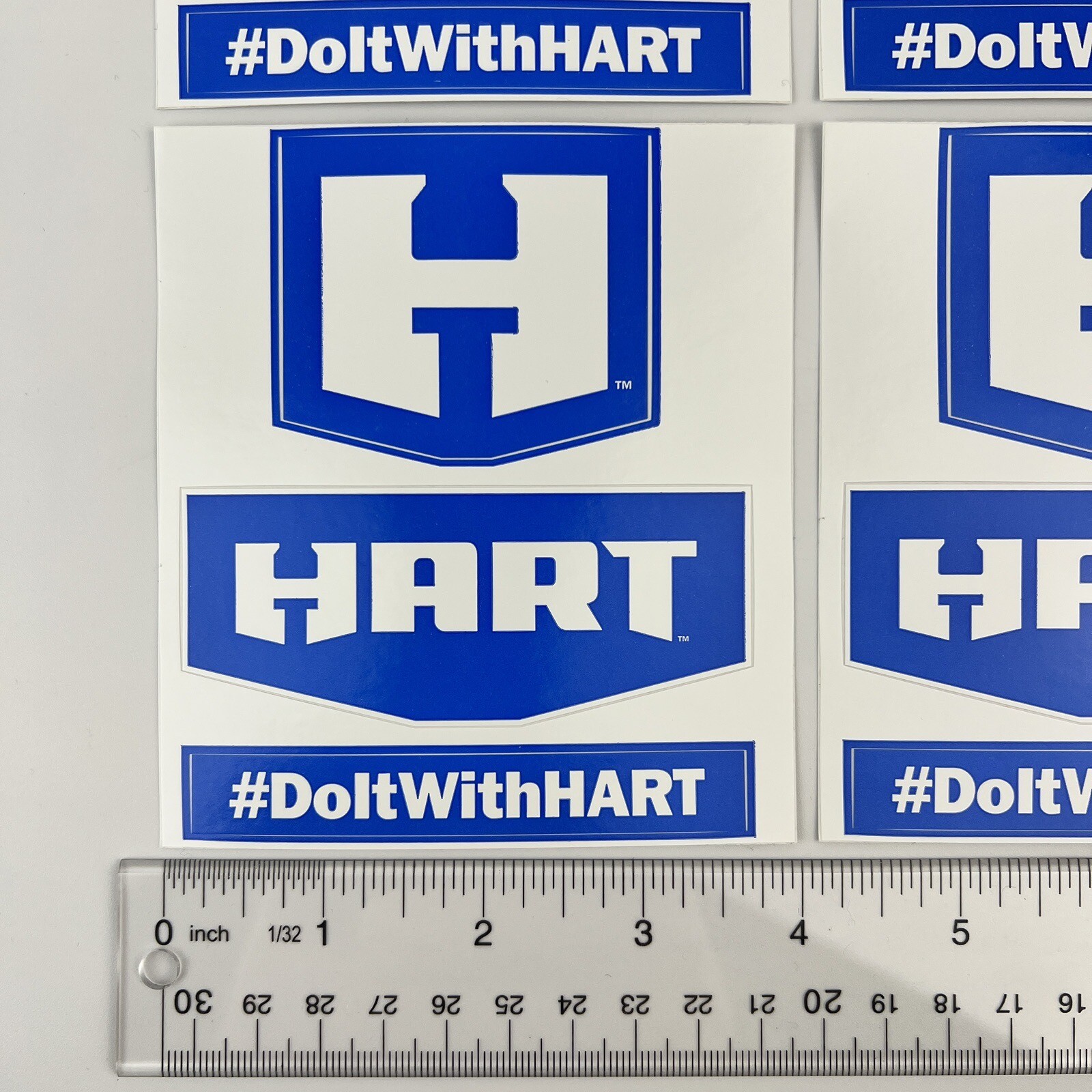 HART Tools Stickers – Set of 4 Do It With HART Power Tools Equipment Logo Decals
