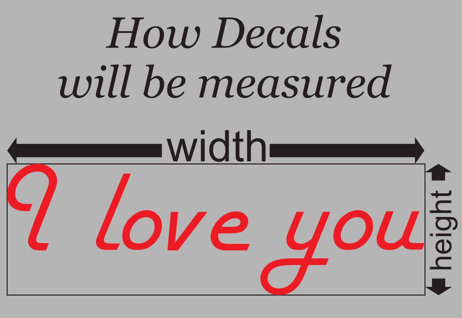 Custom Decal – Personilized Vinyl Lettering Text Sticker Car Window Wall Signage