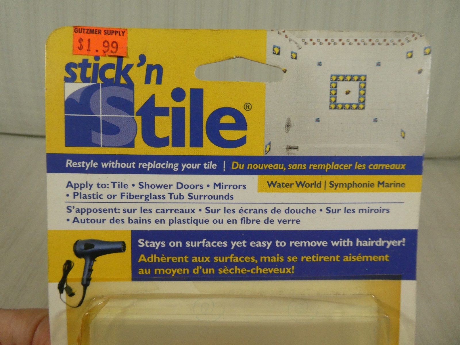 Vintage Stick'n Stile Tile Decal/Decorations Fish Design Appliques NEW D1