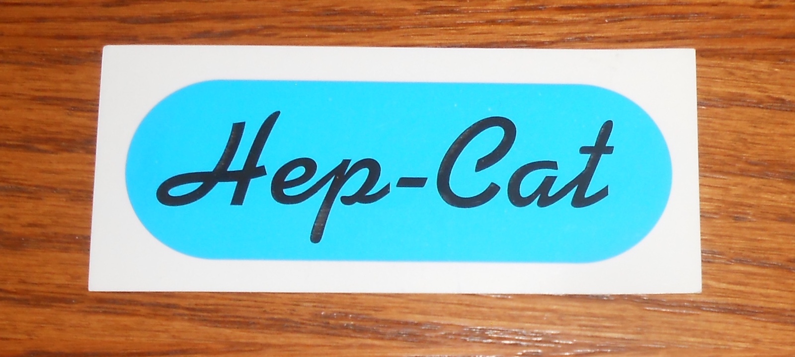 Hep-Cat Records Sticker Rectangle Promo 4×1.75 RARE
