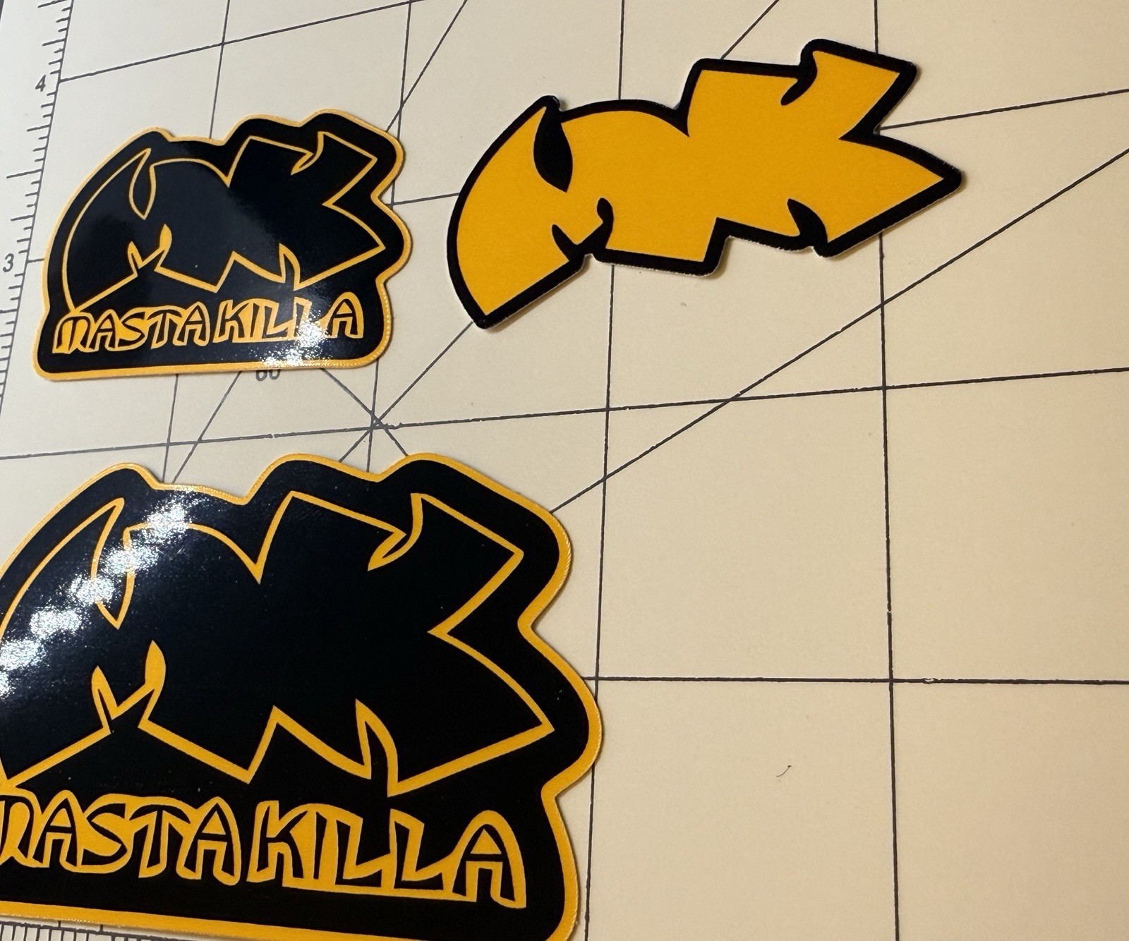 Wu Tang Clan Stickers Masta Killa Stickers Logo 3 Sticker Lot #2 Hip Hop Rap