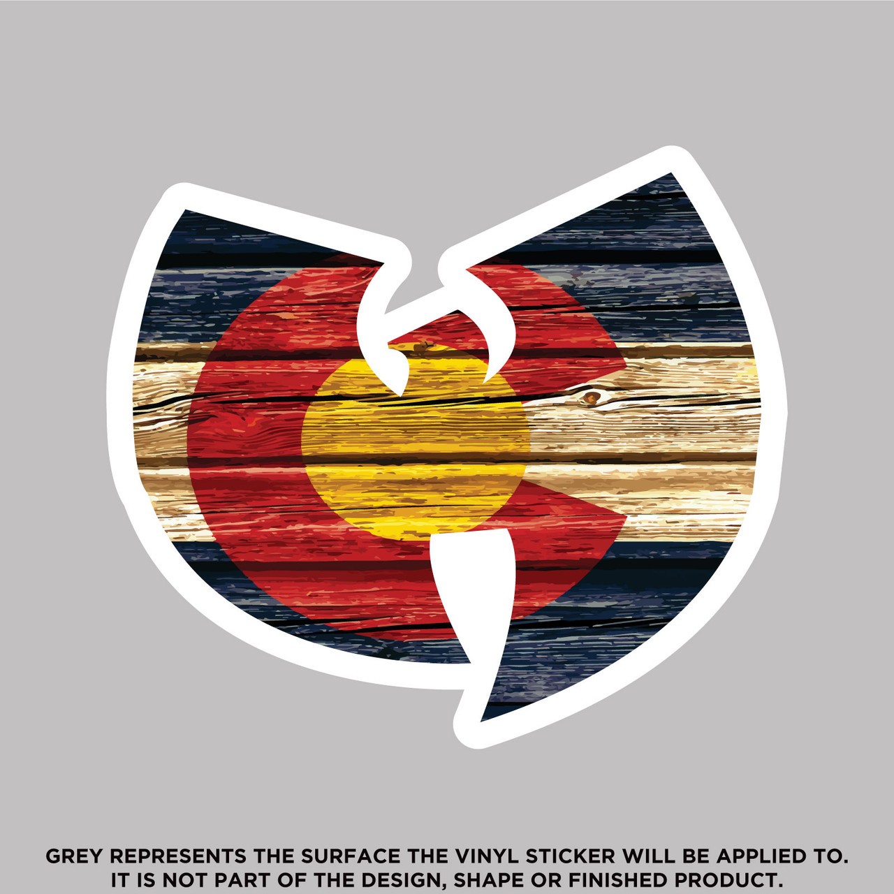 Wu Tang Clan With Distressed Colorado Flag