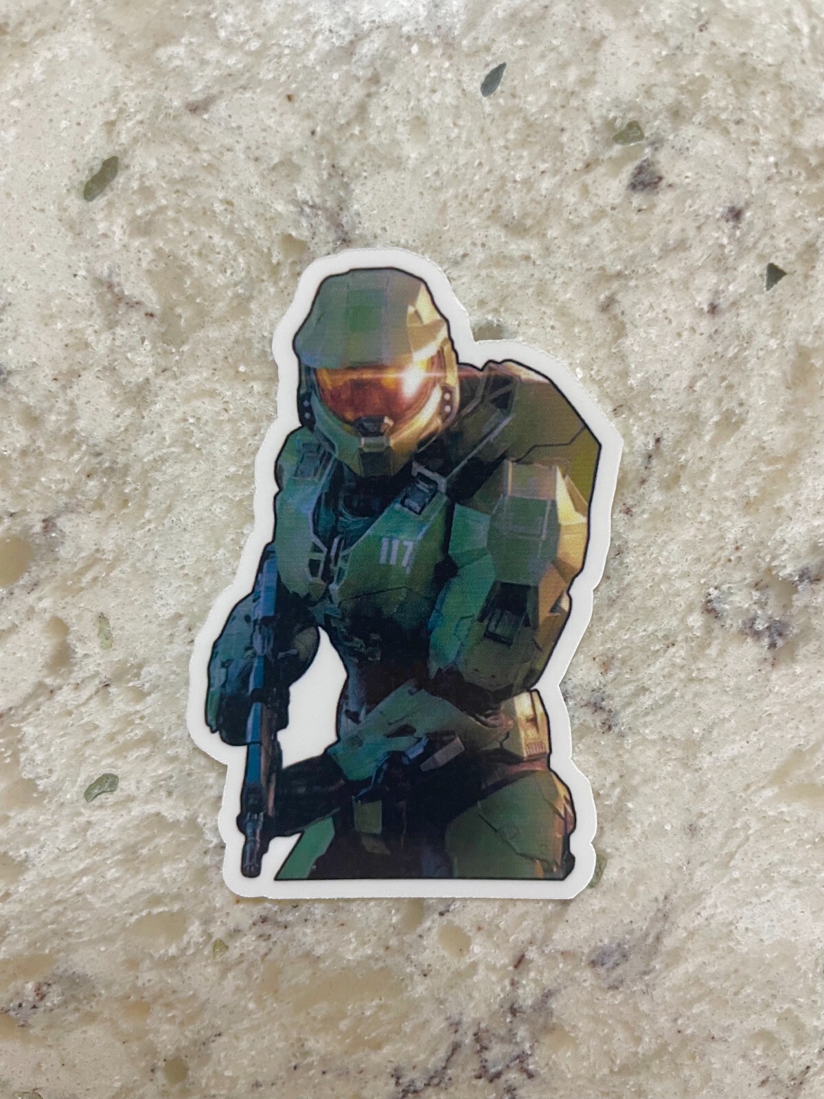 Halo Master Chief Sticker l Gloss or Holographic l Waterproof Decal