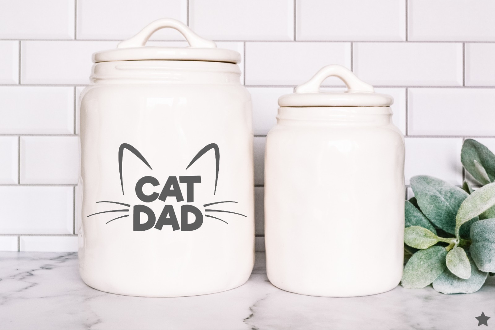 Cat Dad Decal Sticker Die Cut for Window Car Mug Pet Lover Kitty Guy Man Daddy