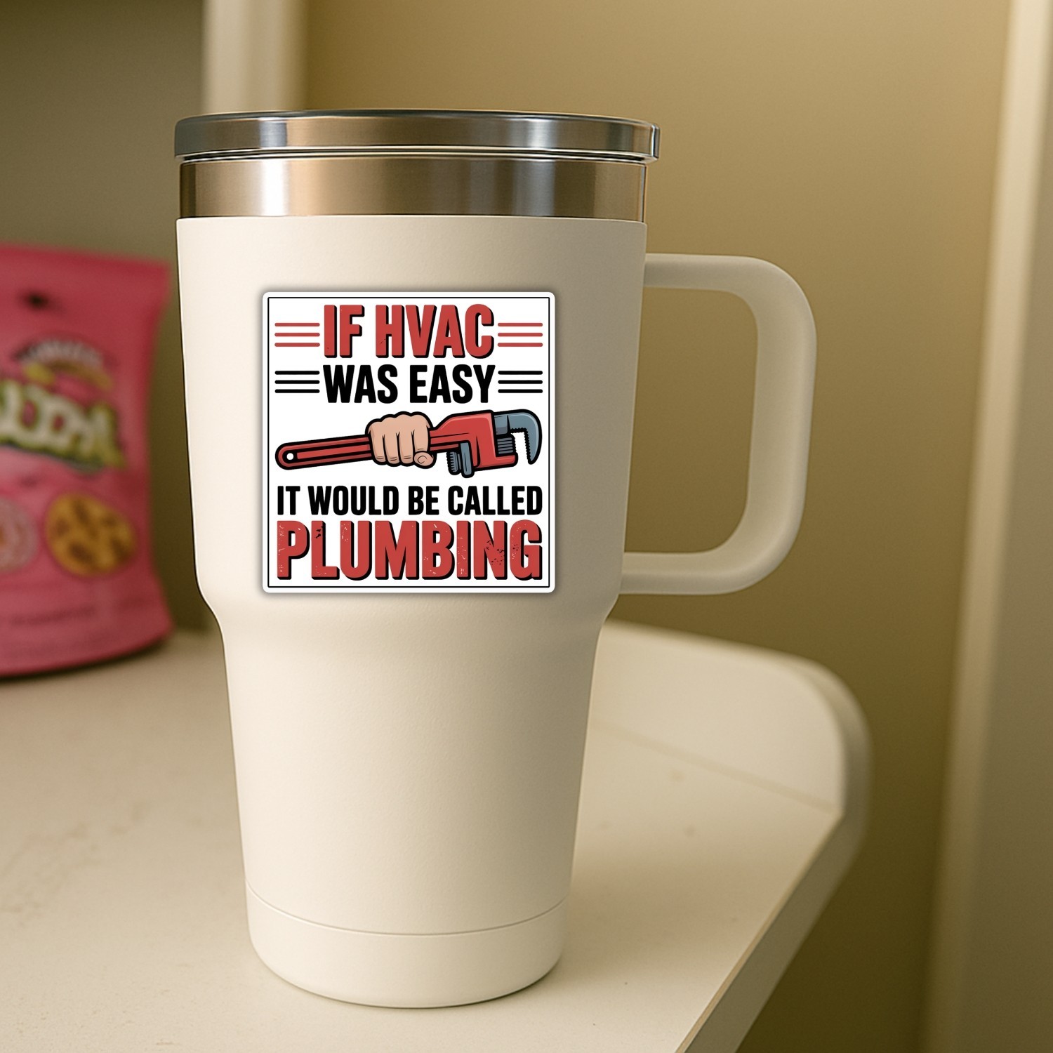 4Pcs If HVAC Was Easy It Would Be Called Plumbing Stickers – Funny Technician