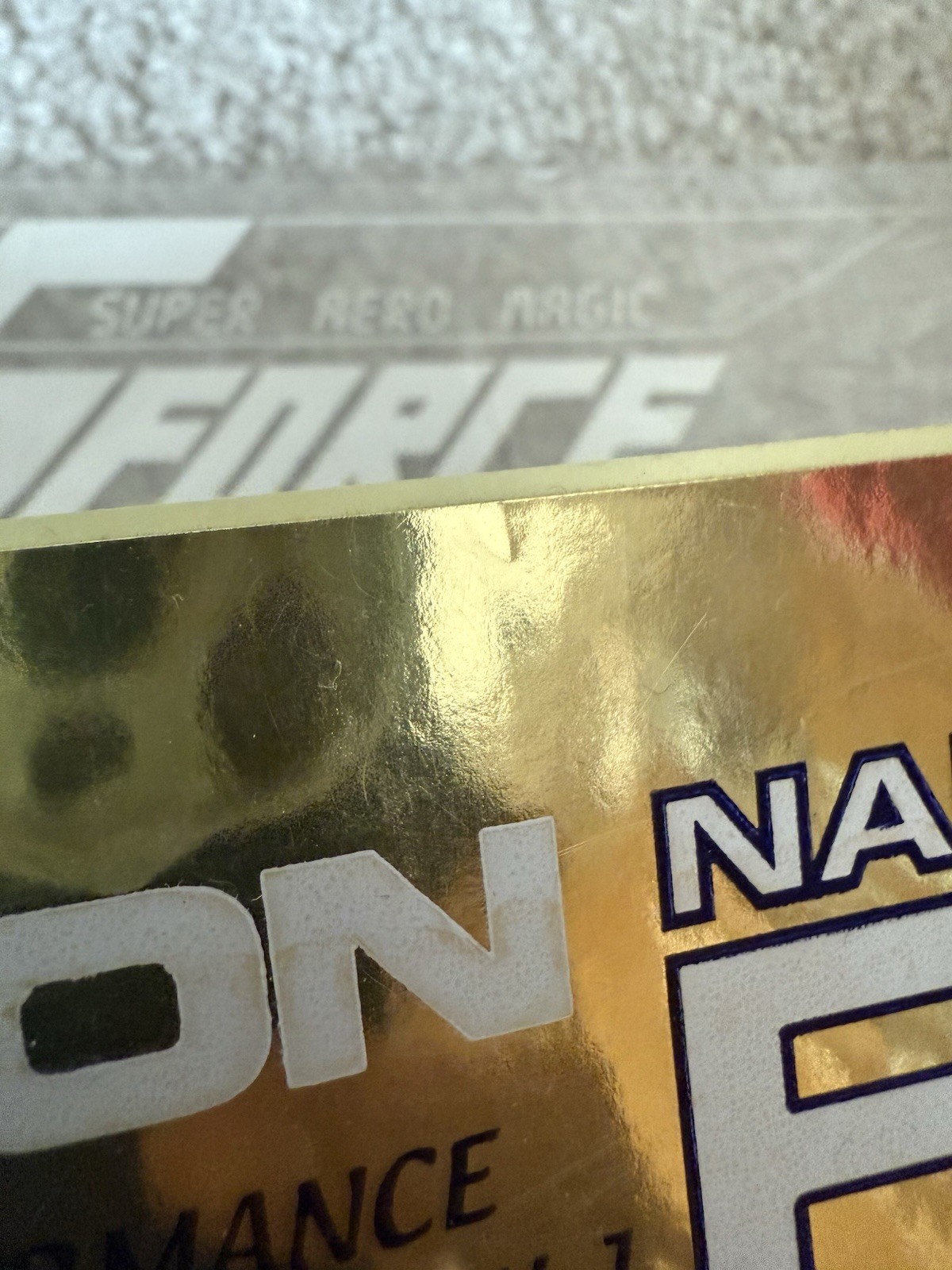 Fusion Nano Tech RX-1 Gold Chrome & White Gforce Top Secret Decal Sticker New