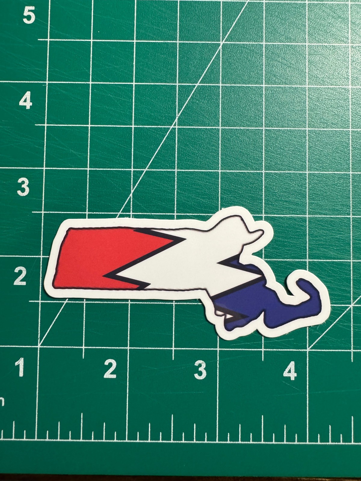 Massachusetts Stealie – Grateful Dead – Laminated Vinyl Sticker 1.5"x3"