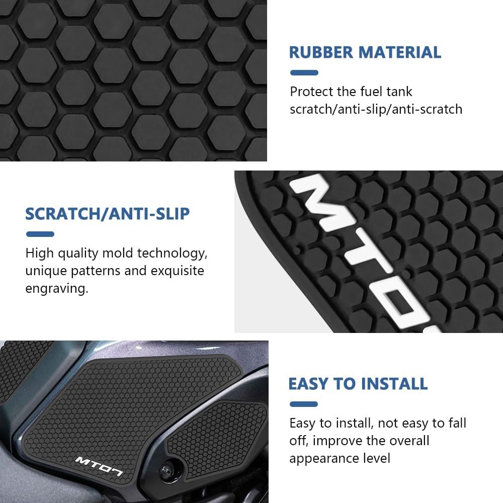 FOR mt 07 MT07 MT-07 2021 2022 2023 2024 Tank Pad Protector Motorcycle Sticker