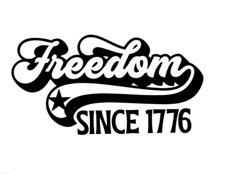 1776 FREEDOM Vinyl Decal Sticker Patriotic America USA Car Truck Window Laptop