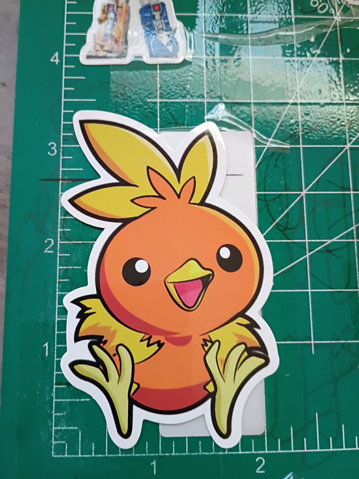 POKEMON STICKER X TORCHIC 3X2 INCHES STICKER X VYNIL DIE CUT STICKER HIGH GLOSS