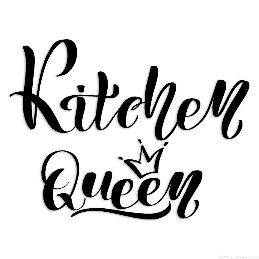 Kitchen Queen – Decal Sticker – Multiple Colors & Sizes – ebn6492