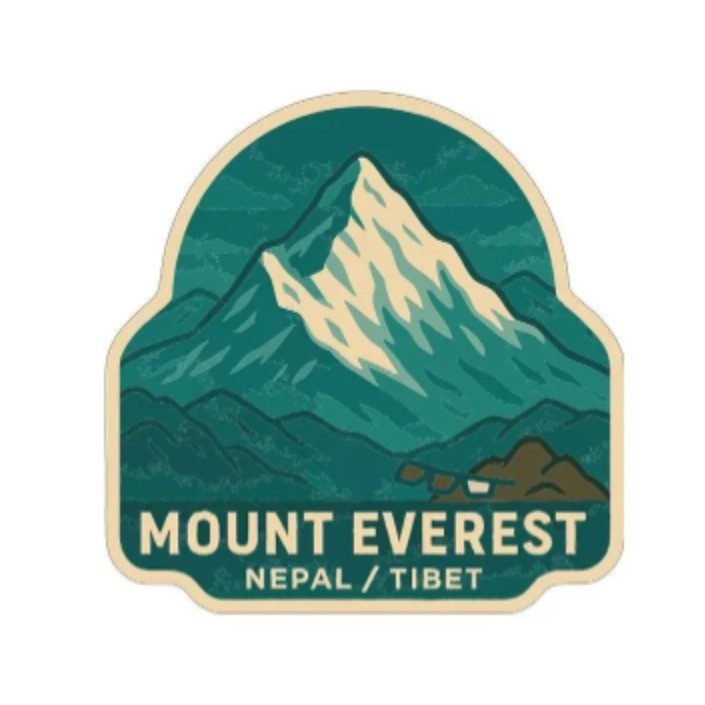 Mount Everest Nepal Tibet Iron On Heat Transfer Vinyl HTV Die-Cut Symbolic