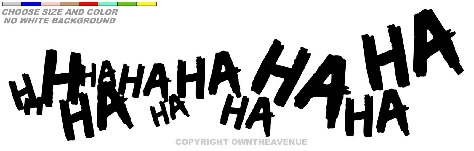 2x Joker Hahaha Serious Super Bad Evil Body Car Truck Window Sticker Decal VLNG