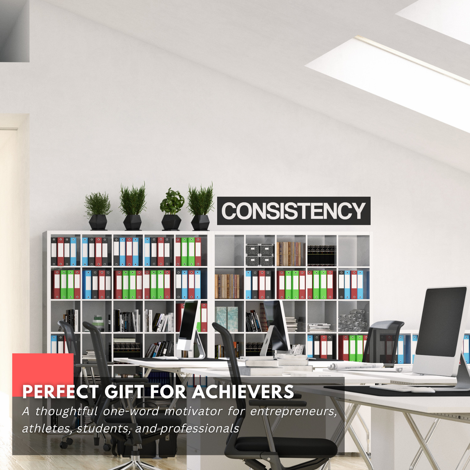 CONSISTENCY Inspirational Motivational Gym Wall Decal Sticker Quote Vinyl Decor