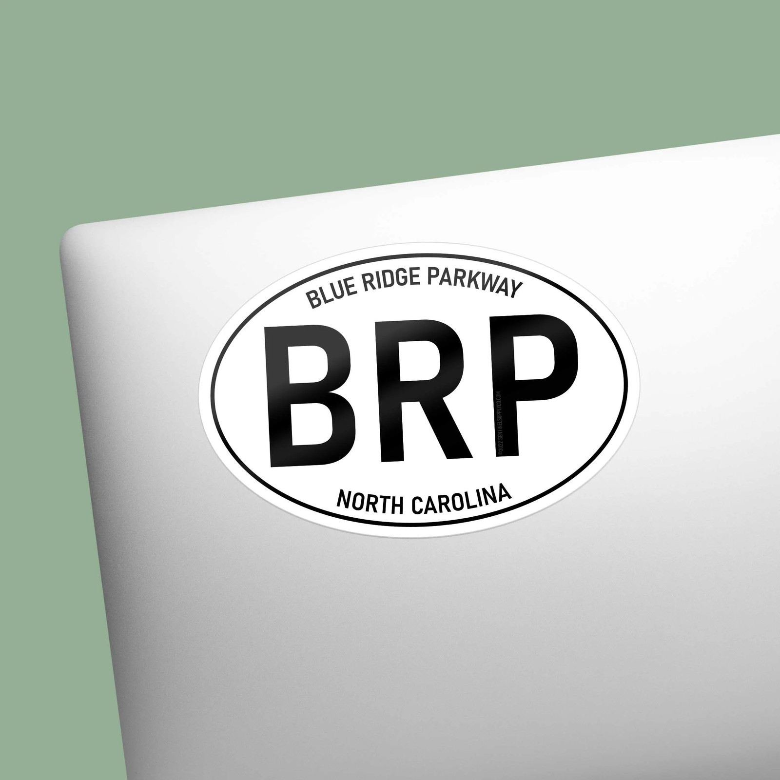 Blue Ridge Parkway White Oval Sticker – Virginia & North Carolina Decals