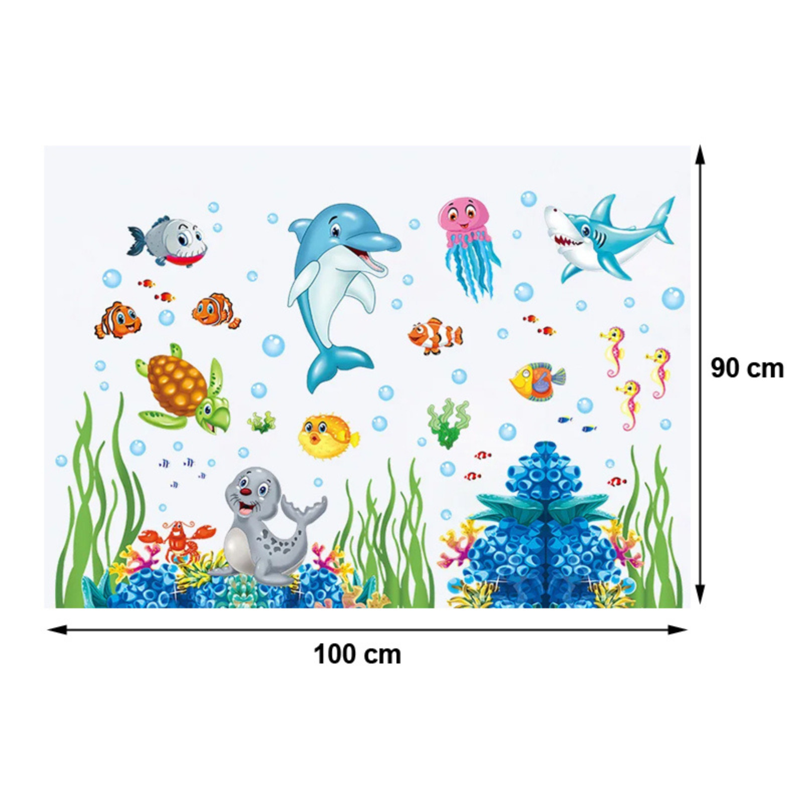 Nursery Aquarium ocean deep water sea For Kids Room Home Decoration Cartoon baby