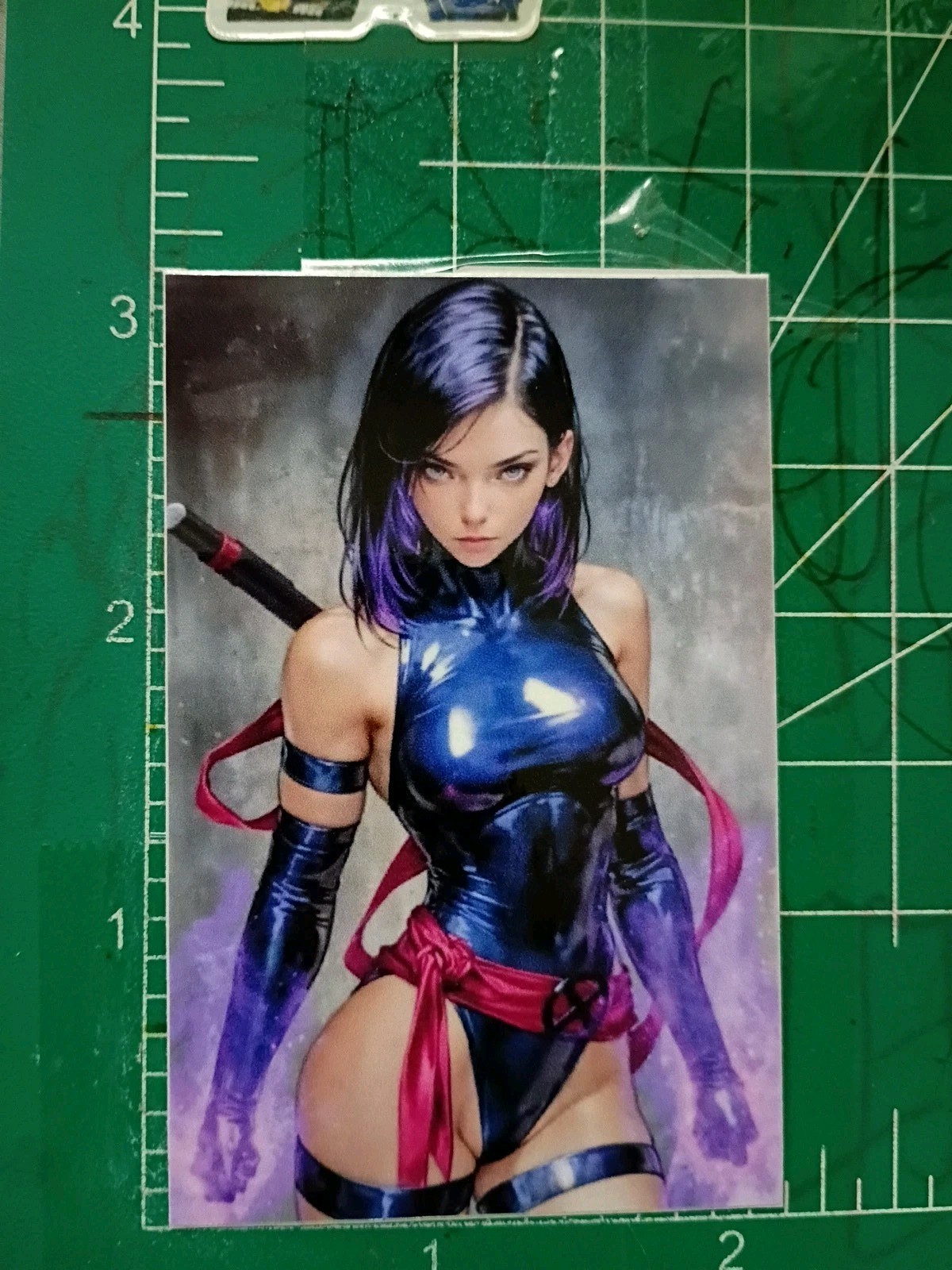 X-MEN'S: PSYLOCKE X VYNIL X HIGH GLOSS X STICKER X 3X2 INCHES STICKER X XMEN