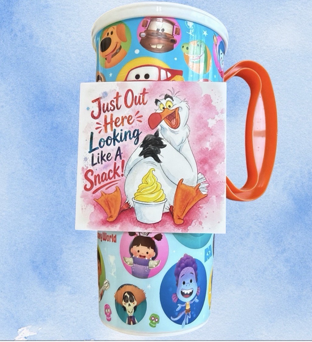 Scuttle Little Mermaid Sticker With Dole Whip FREE SHIPPING 3×3 Vinyl ✨🍍