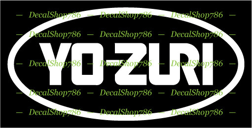 YO-ZURI Fishing Lines & Lures – Car / SUV Vinyl Die-Cut Peel N' Stick Decals