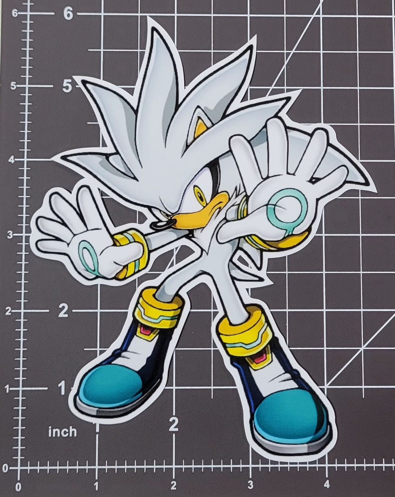 Sonic the Hedgehog Silver the Hedgehog V1 Sticker 6"