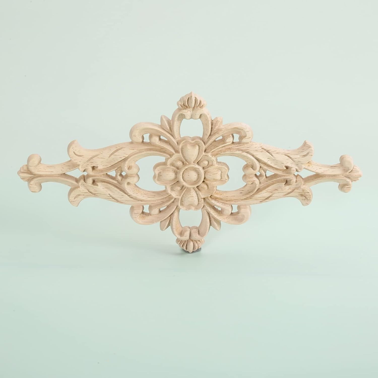 Wood Carved Appliques Furniture Decorative Onlays, 2Pcs Unpainted DIY Center …