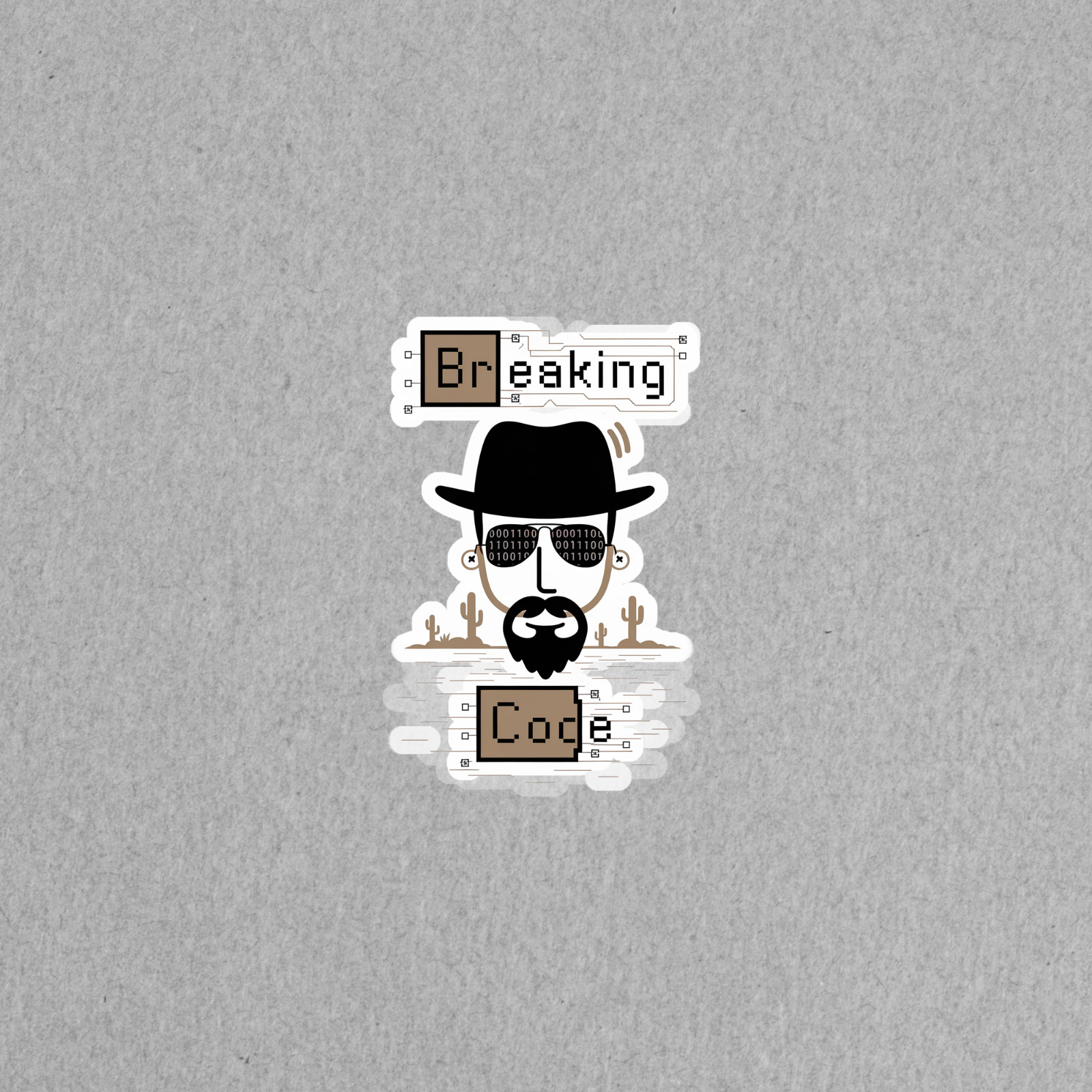 Breaking Code Sticker – Funny Programmer Hacker Decal for Laptops and Devices #5